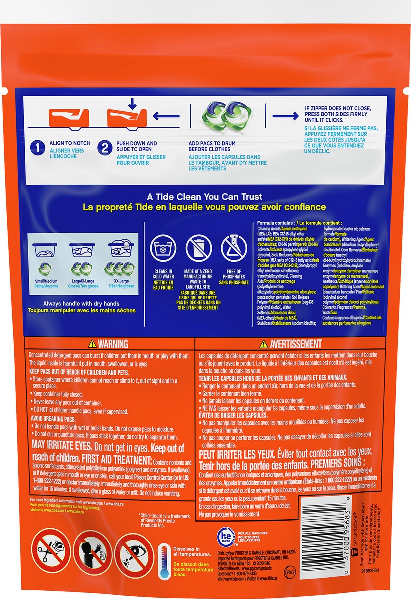 slide 3 of 4, Tide Plus Pods 4 in 1 Botanical Rain Detergent 32 ea, 32 ct