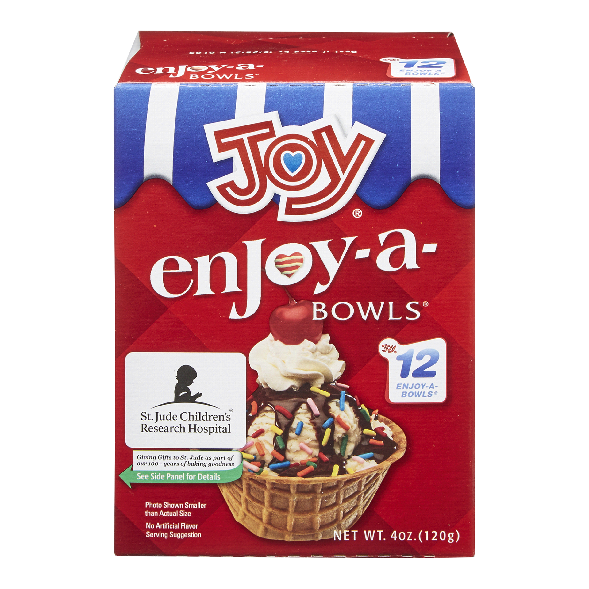 slide 1 of 10, Joy Enjoy-A-Bowls Waffle Bowls Mini, 4 oz
