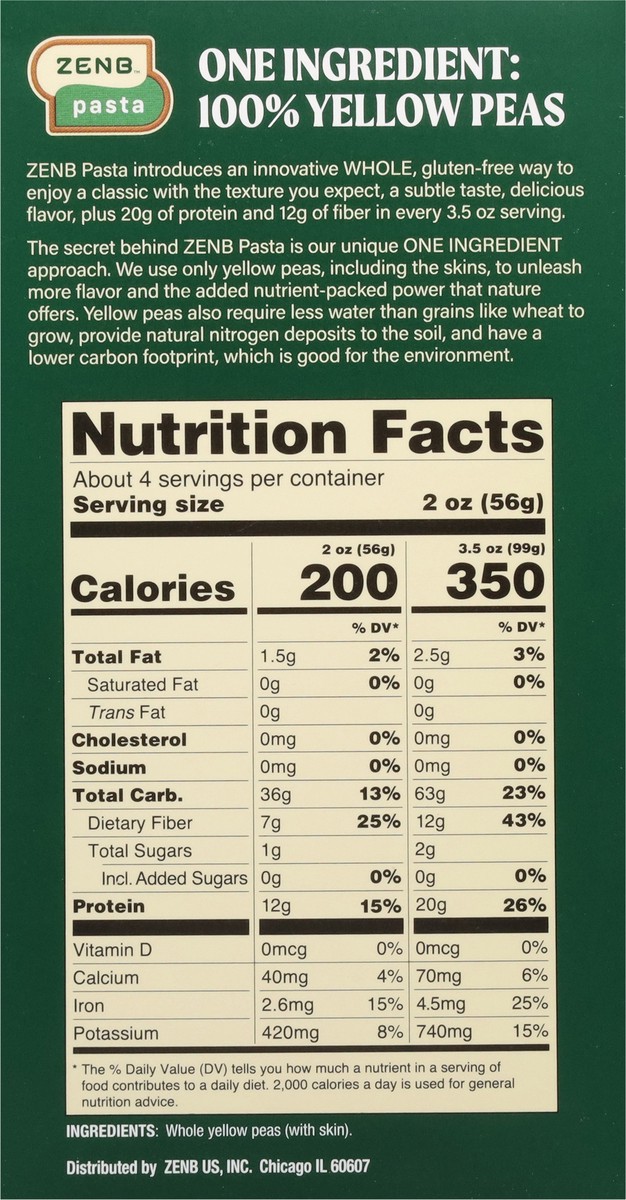 slide 10 of 13, Zenb Penne 8 oz, 8 oz