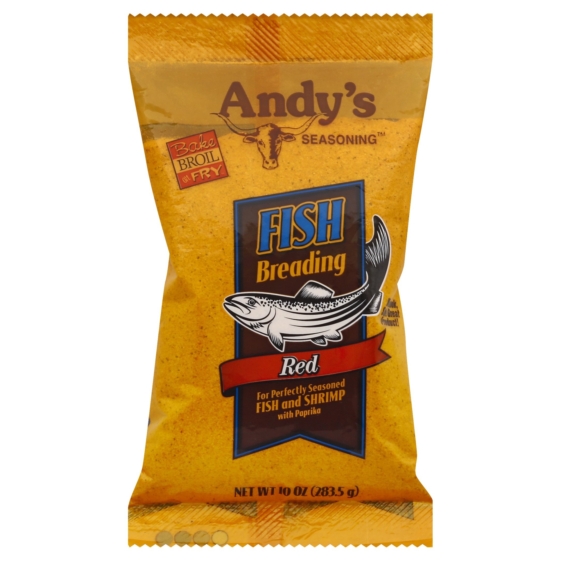 Andy's Seasoning Red Fish And Shrimp Breading 10 oz Shipt