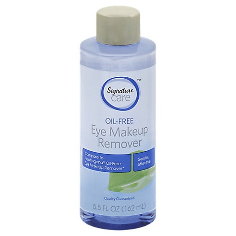 slide 1 of 1, Signature Care Eye Makeup Remover Oil Free, 5.5 fl oz