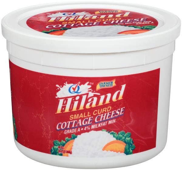 slide 1 of 1, Hiland Dairy Cottage Cheese, 48 oz