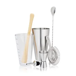 True Fabrications 7 Piece Bar Tool Set - Stainless Steel