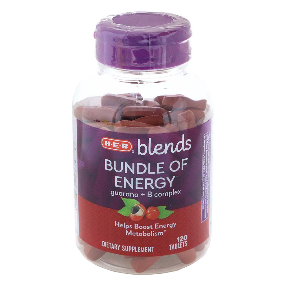 slide 1 of 1, H-E-B Blends Bundle of Energy Tablets, 120 ct
