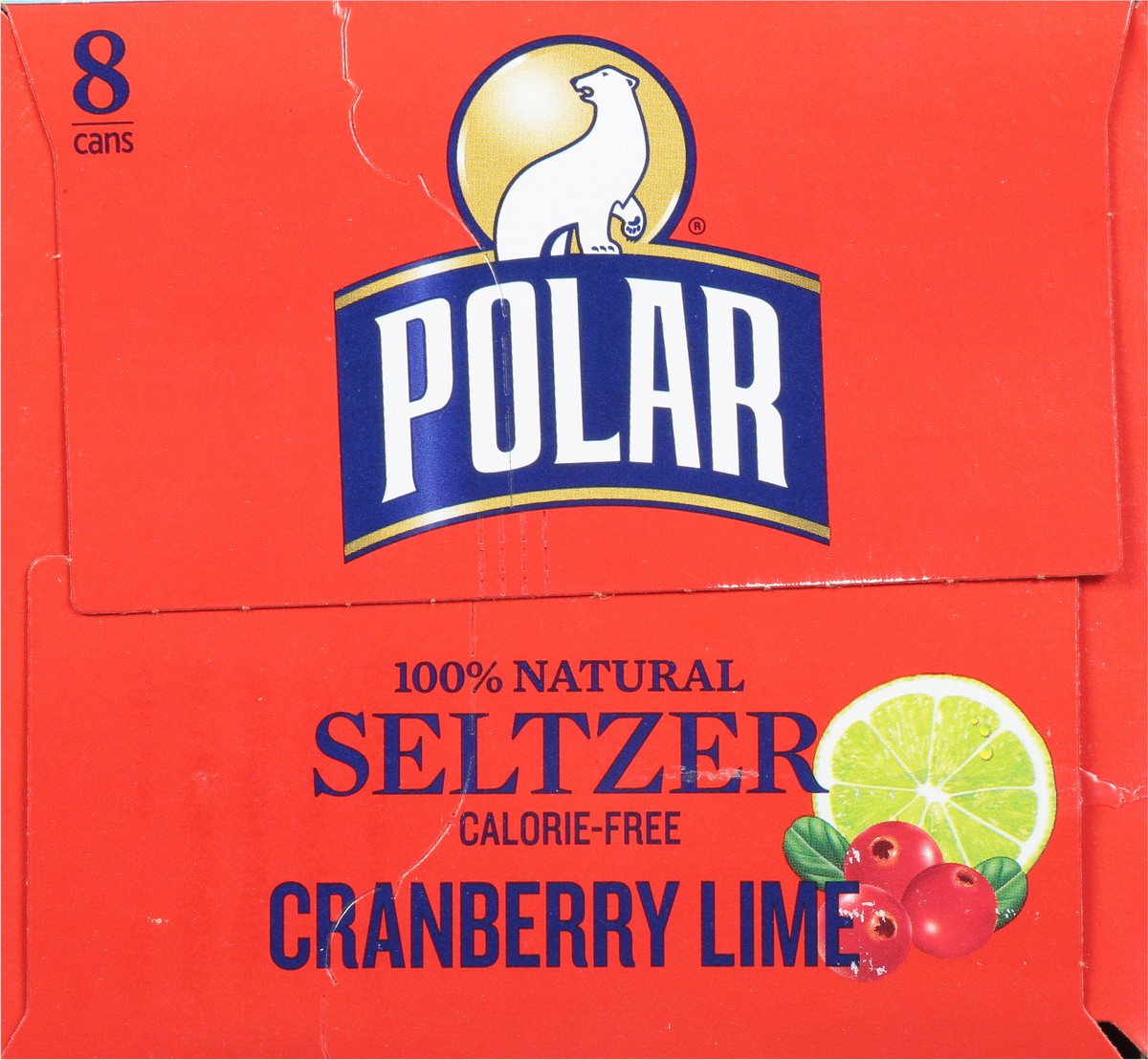 slide 7 of 12, Polar Seltzer - 8pk 12oz - Cranberry Lime, 8 ct; 12 fl oz
