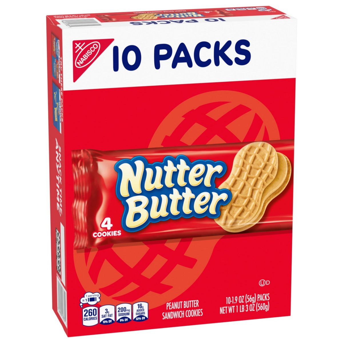 slide 5 of 13, Nutter Butter Single Serve, 10 ct