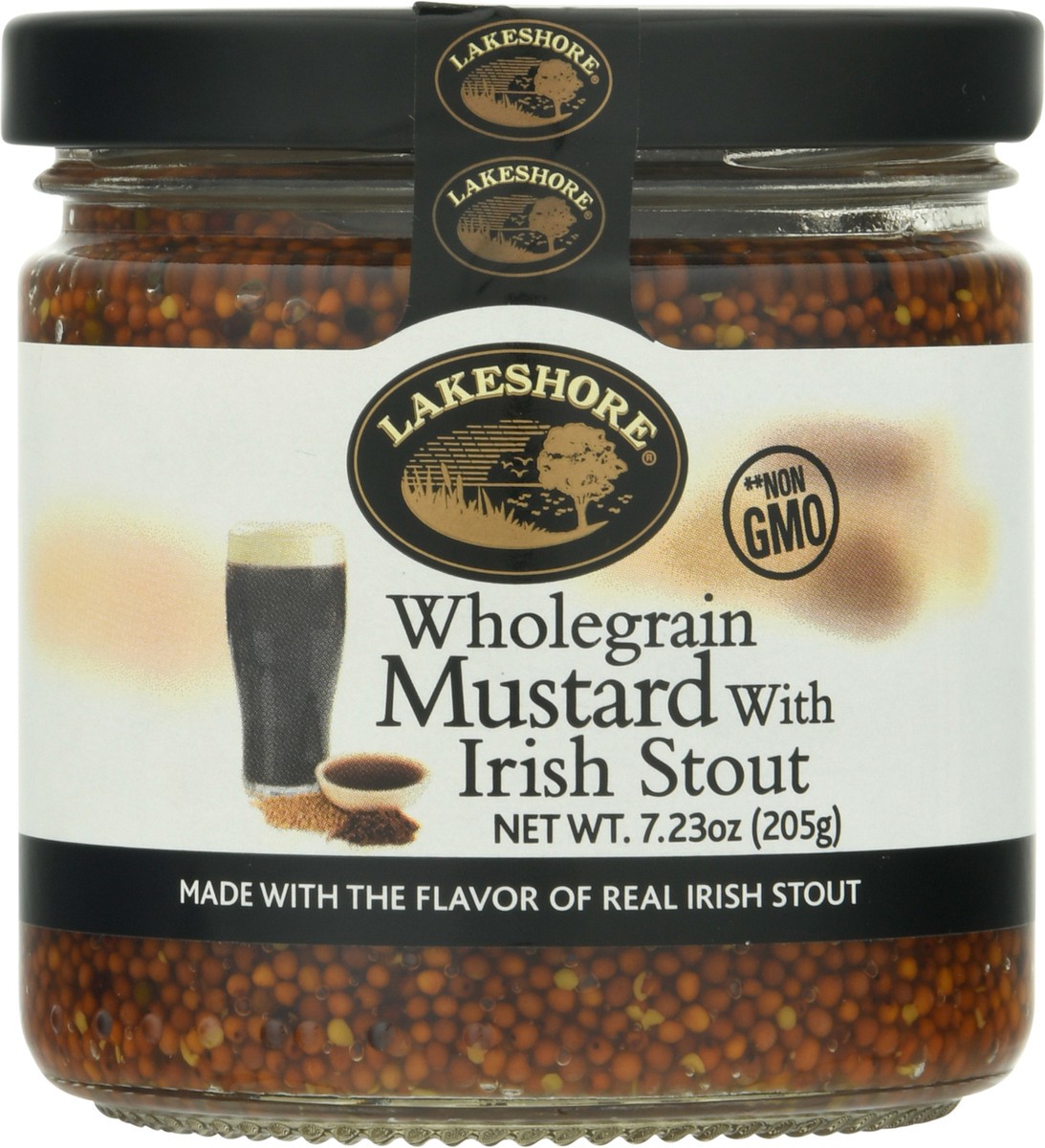 slide 1 of 2, Lakeshore Whole Grain Mustard with Irish Stout 7.23 oz Jar, 7.23 oz