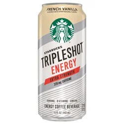Starbucks TripleShot Energy Energy Coffee Beverage French Vanilla Flavored - 15 fl oz