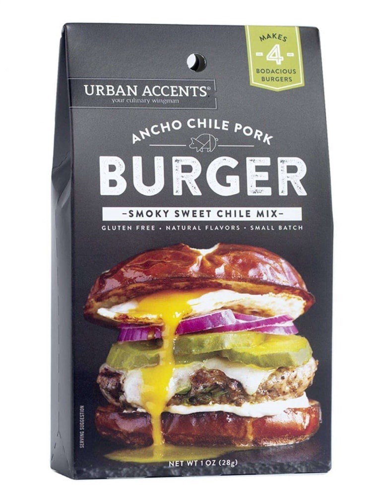 slide 2 of 2, Urban Accents Smoky Sweet Chile Ancho Chili Pork Burger Seasoning, 1 oz