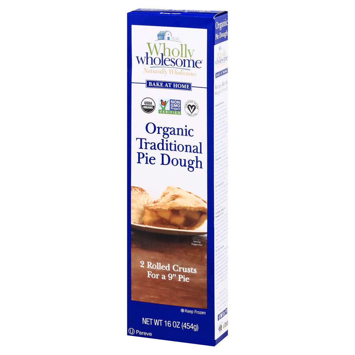 slide 3 of 9, Wholly Wholesome Pie Dough Organic 9 Inch 2 Count - 16 Oz, 16 oz