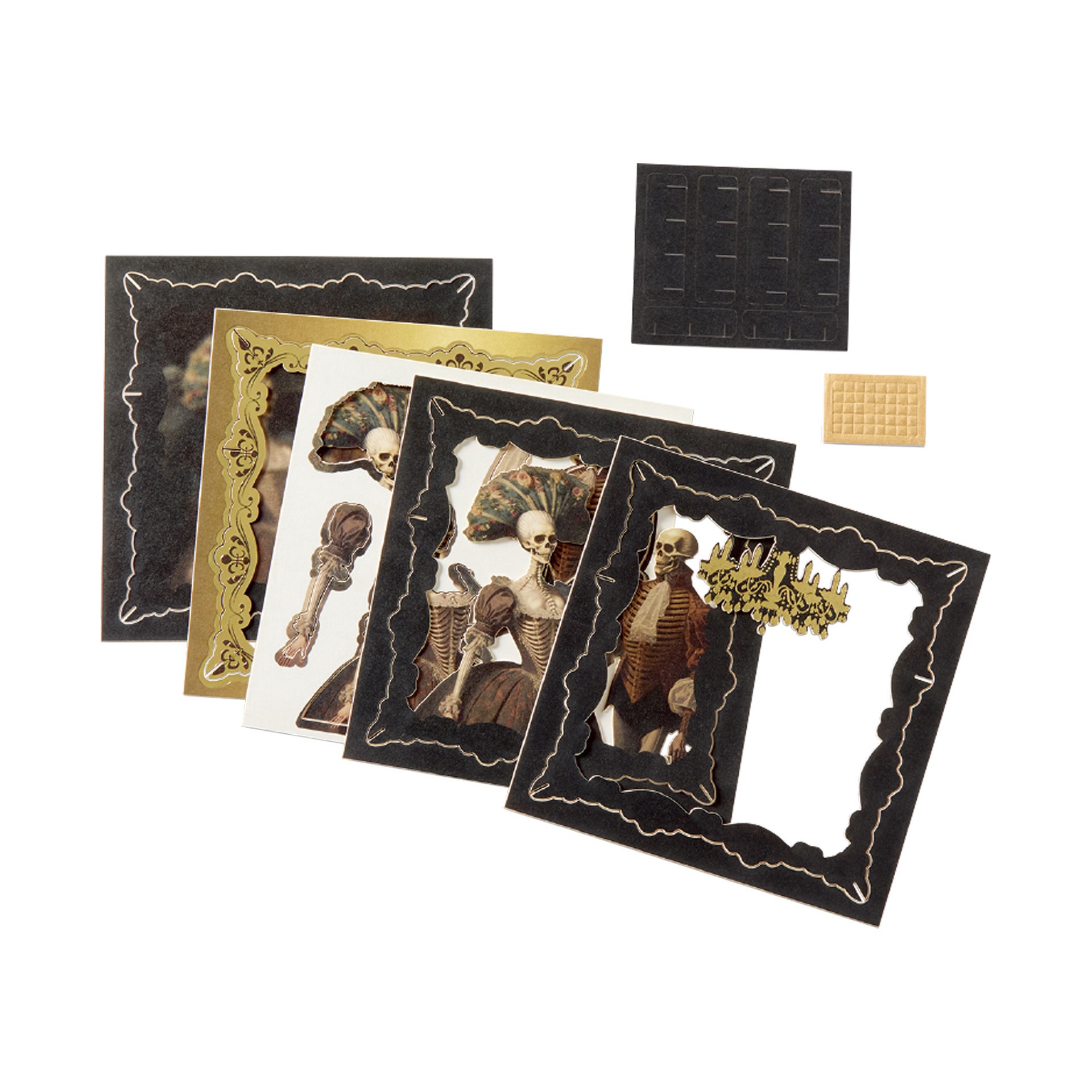 slide 2 of 4, Haunted Recency Ballroom Paper Diorama Kit By Recollections, 3.93 in x 3.93 in