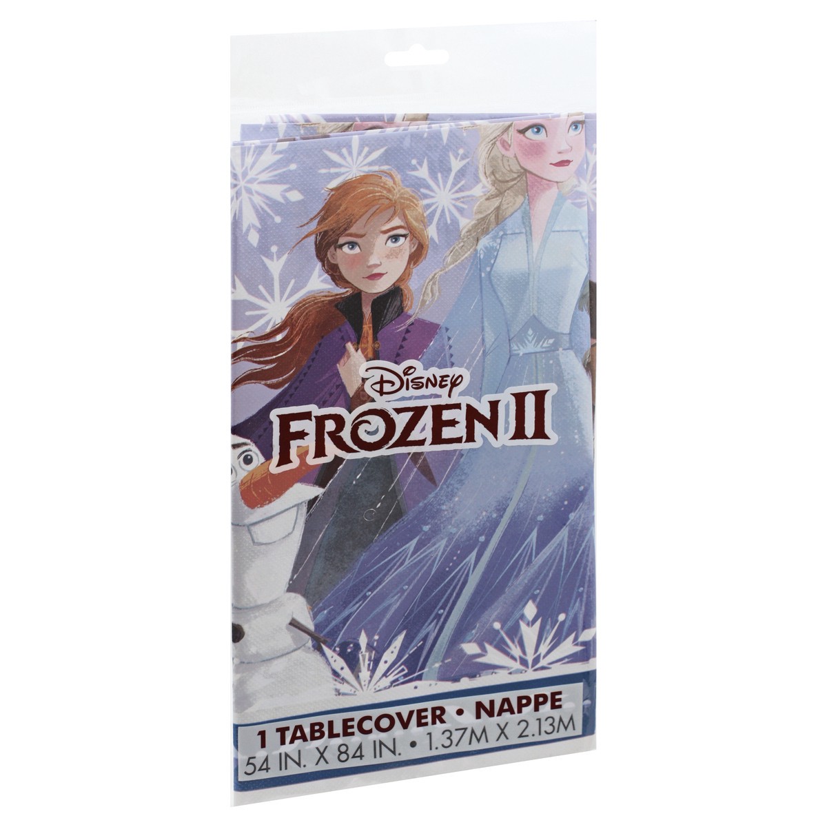 slide 2 of 8, Unique Industries Plastic Disney Frozen Tablecloth, 54 in x 84 in