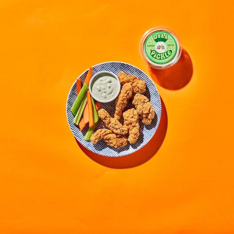slide 8 of 8, Good Foods Dill Pickle Style Dairy Free Dip 8 oz, 8 oz