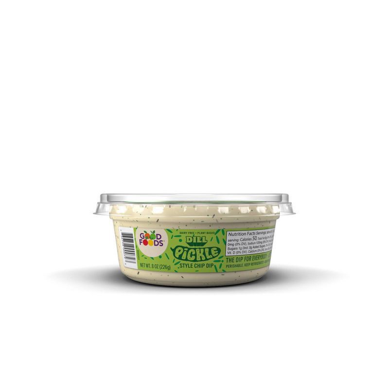 slide 5 of 8, Good Foods Dill Pickle Style Dairy Free Dip 8 oz, 8 oz