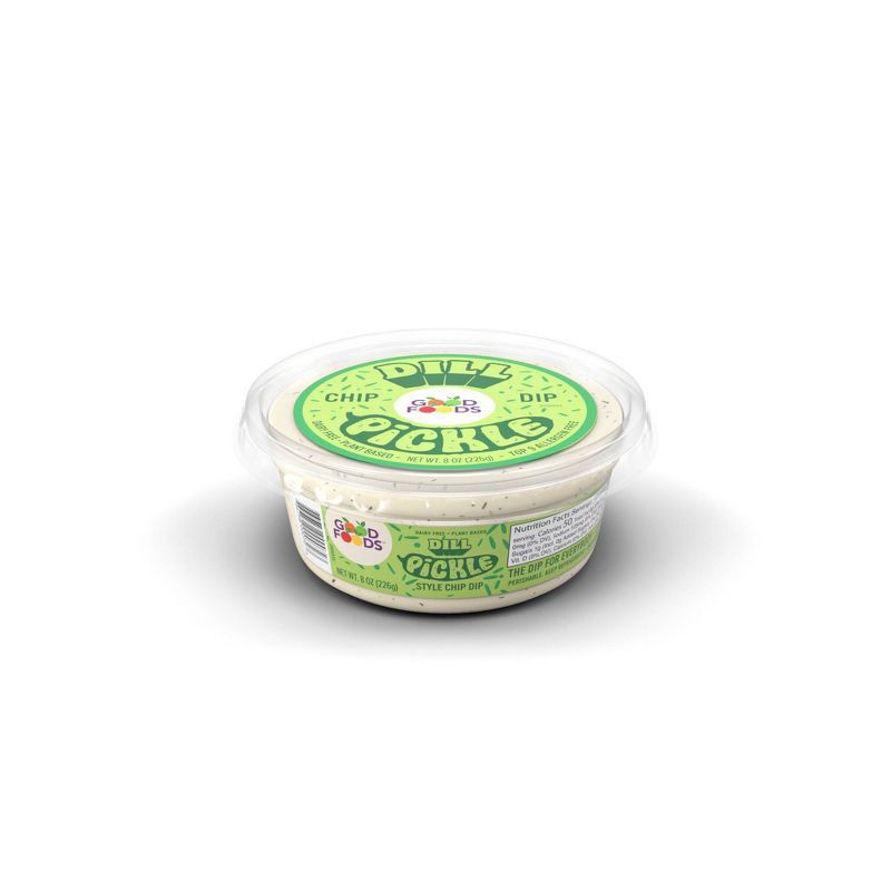 slide 7 of 8, Good Foods Dill Pickle Style Dairy Free Dip 8 oz, 8 oz