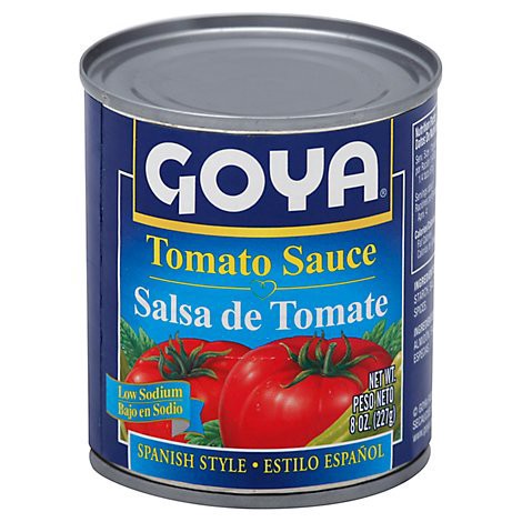 slide 1 of 1, Goya Tomato Sauce Spanish Style Low Sodium - 8 Oz, 8 oz