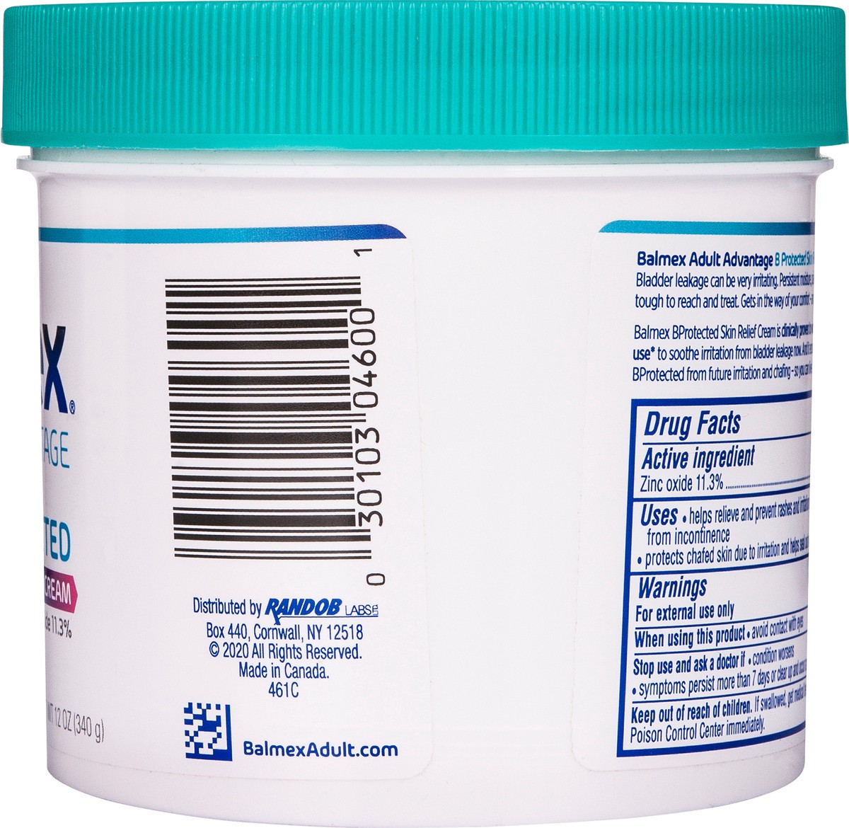 slide 3 of 11, Balmex Adultadvantage Bprotected Skin Relief Cream, 12 Oz, 1 ct