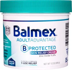 Balmex Adultadvantage Bprotected Skin Relief Cream, 12 Oz