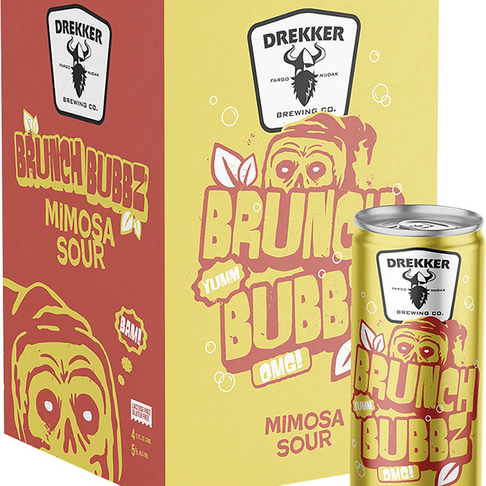 slide 1 of 1, Drekker Brunch Bubbz, 4 ct; 12 oz