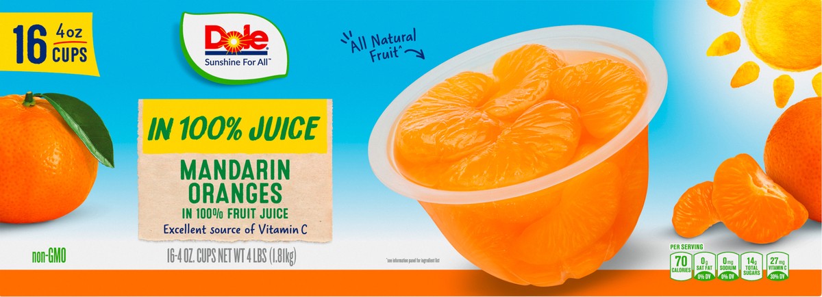 slide 2 of 9, Dole Mandarin Oranges, 16 ct