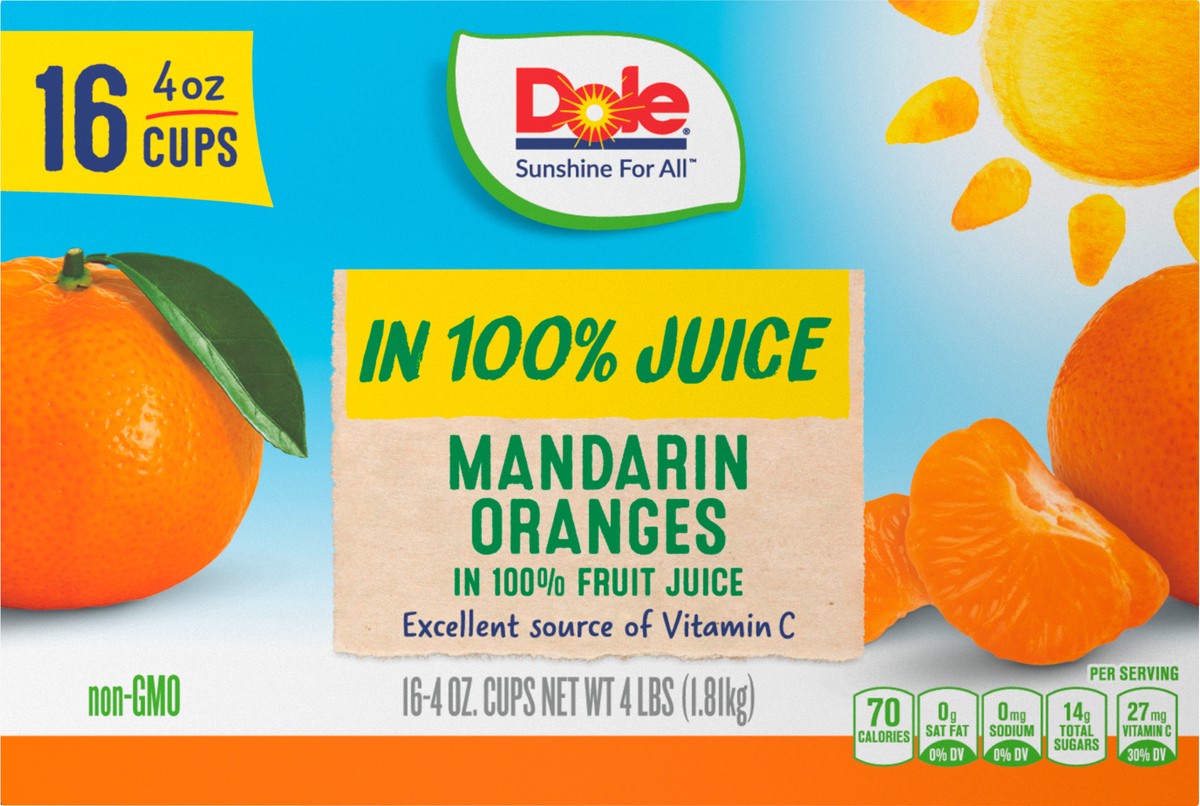 slide 5 of 9, Dole Mandarin Oranges, 16 ct