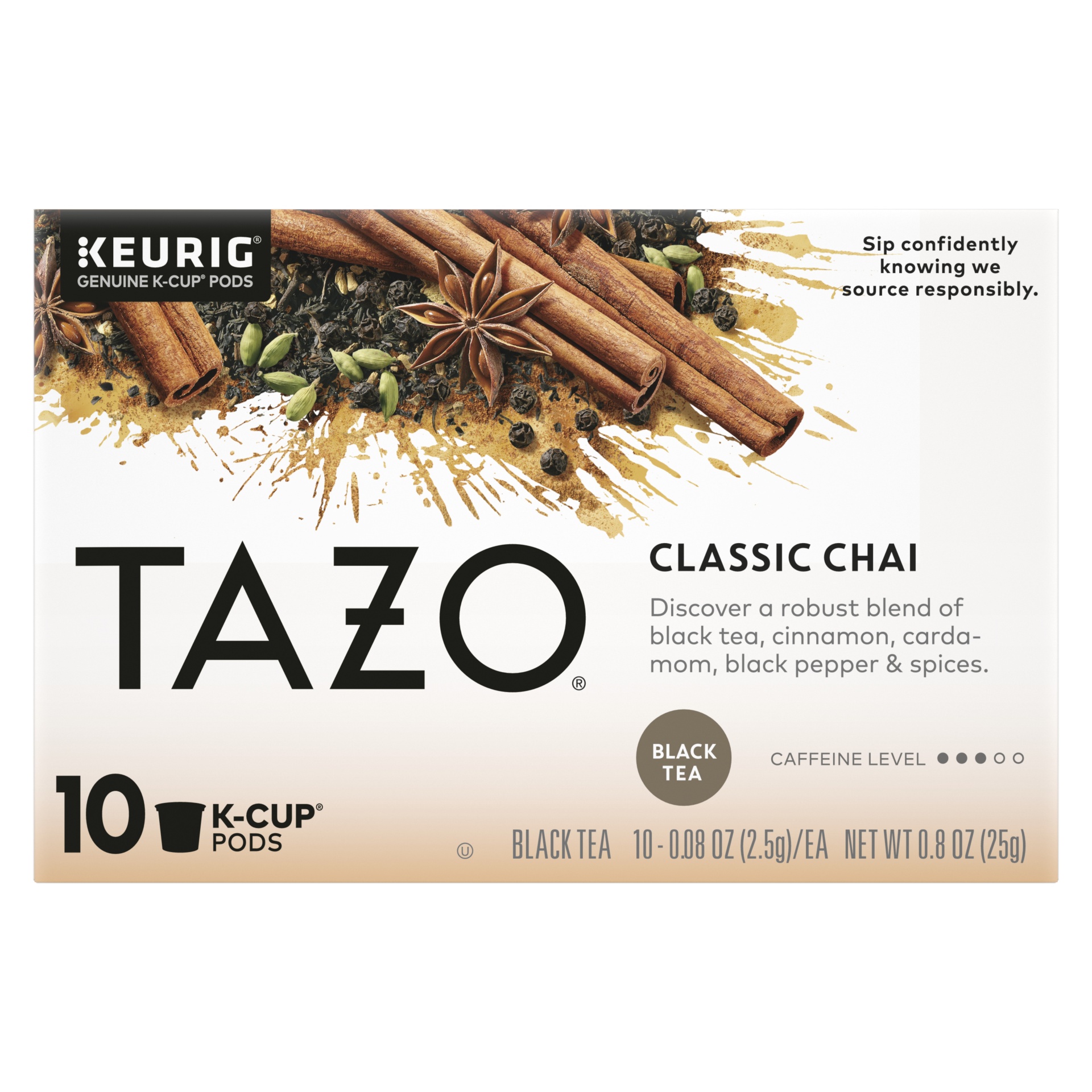 slide 1 of 1, Tazo Chai Black Tea K-Cup Pods, 10 ct; 0.08 oz