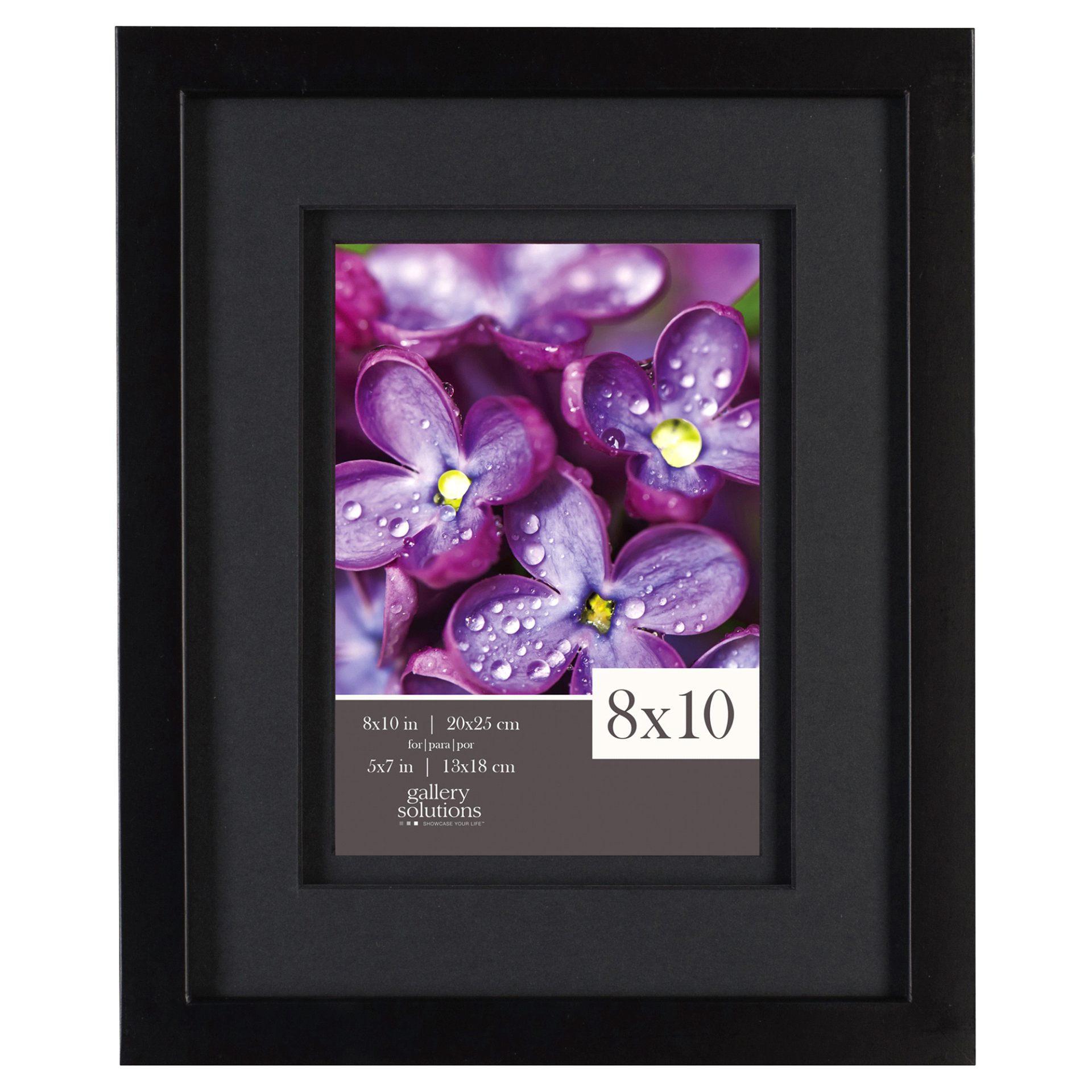 slide 1 of 1, Pinnacle Snap Picture Frame - Black, 8 in x 10 in 