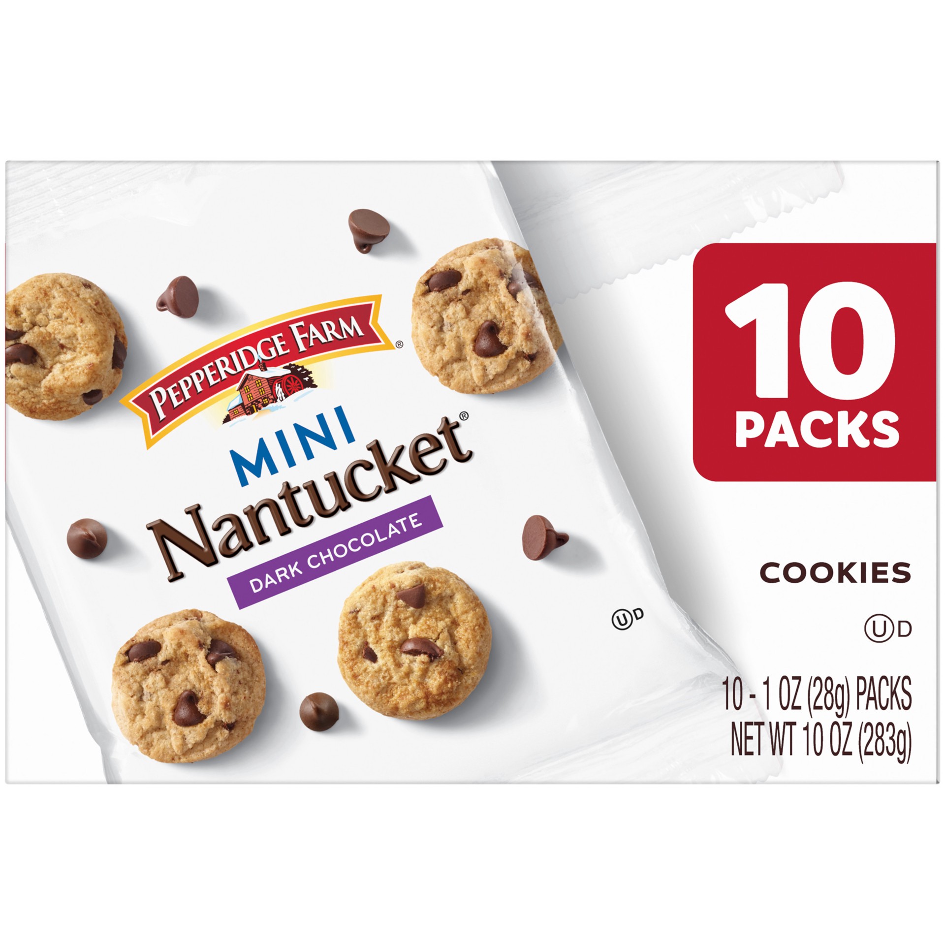 slide 5 of 6, Pepperidge Farms Cookie Nantckt Mini 10Pk, 10 oz