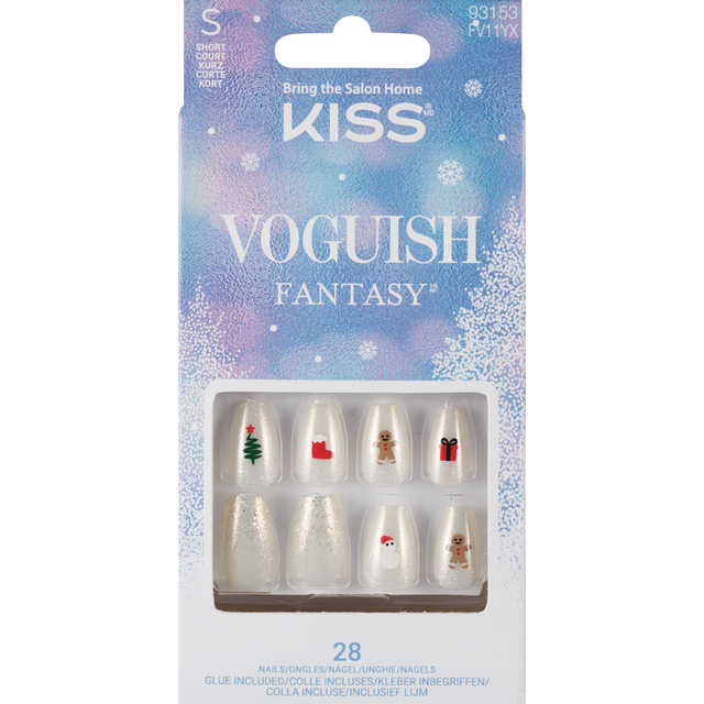 slide 1 of 1, KISS Ks Voguish Fantasy Nails- Fancy Elves, 1 ct