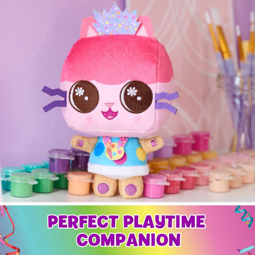 slide 6 of 6, Gabby's Dollhouse Celebration Series Baby Box Cat Purr-ific Party Plush, 1 ct