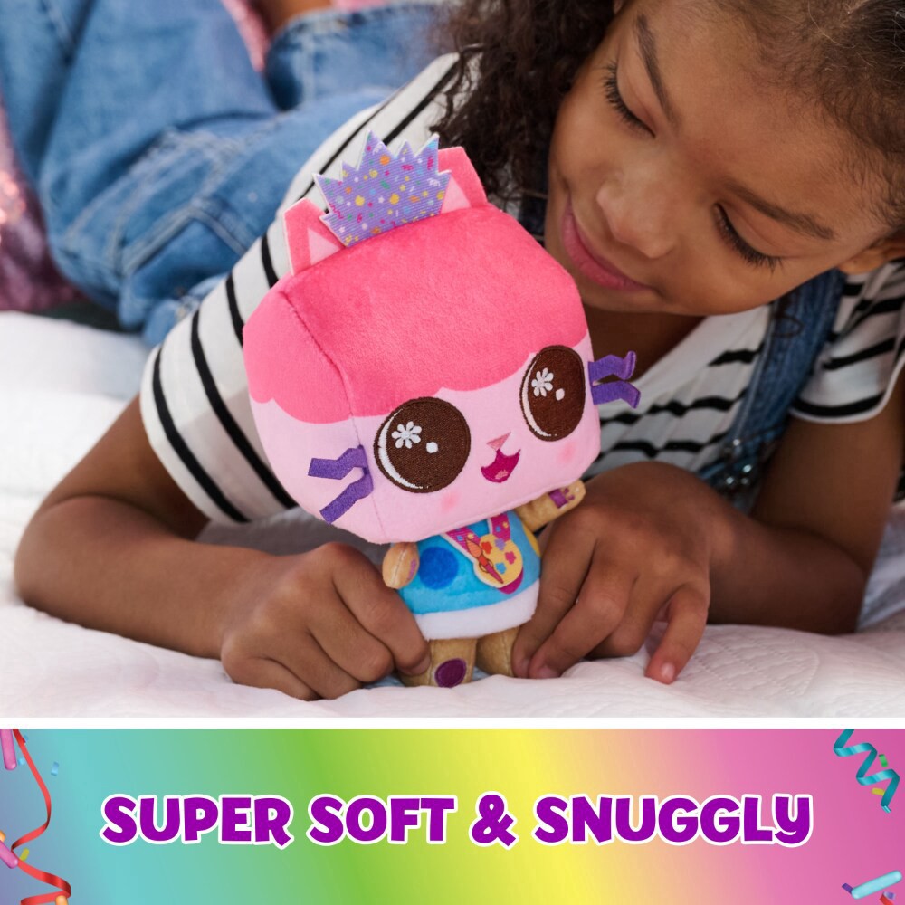 slide 2 of 6, Gabby's Dollhouse Celebration Series Baby Box Cat Purr-ific Party Plush, 1 ct