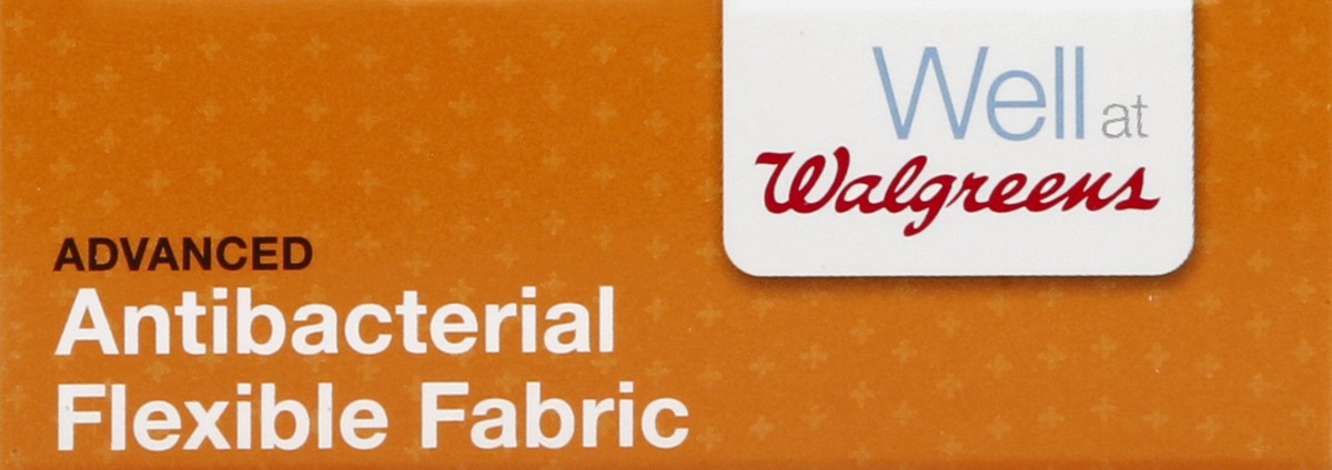 slide 4 of 4, Walgreens Advanced Antibacterial Flexible Fabric Adhesive Bandages 10 Count, 2 in x 4 in