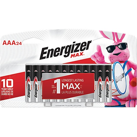 slide 1 of 1, Energizer Max Multipurpose Battery - Aaa - Alkaline Manganese Dioxide, 24 ct