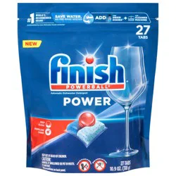 Finish Powerball Power Automatic Dishwasher Detergent 27 ea