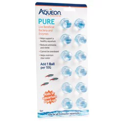 Aqueon Pure Bacteria Supplement, 12 Pack, 10 Gallon