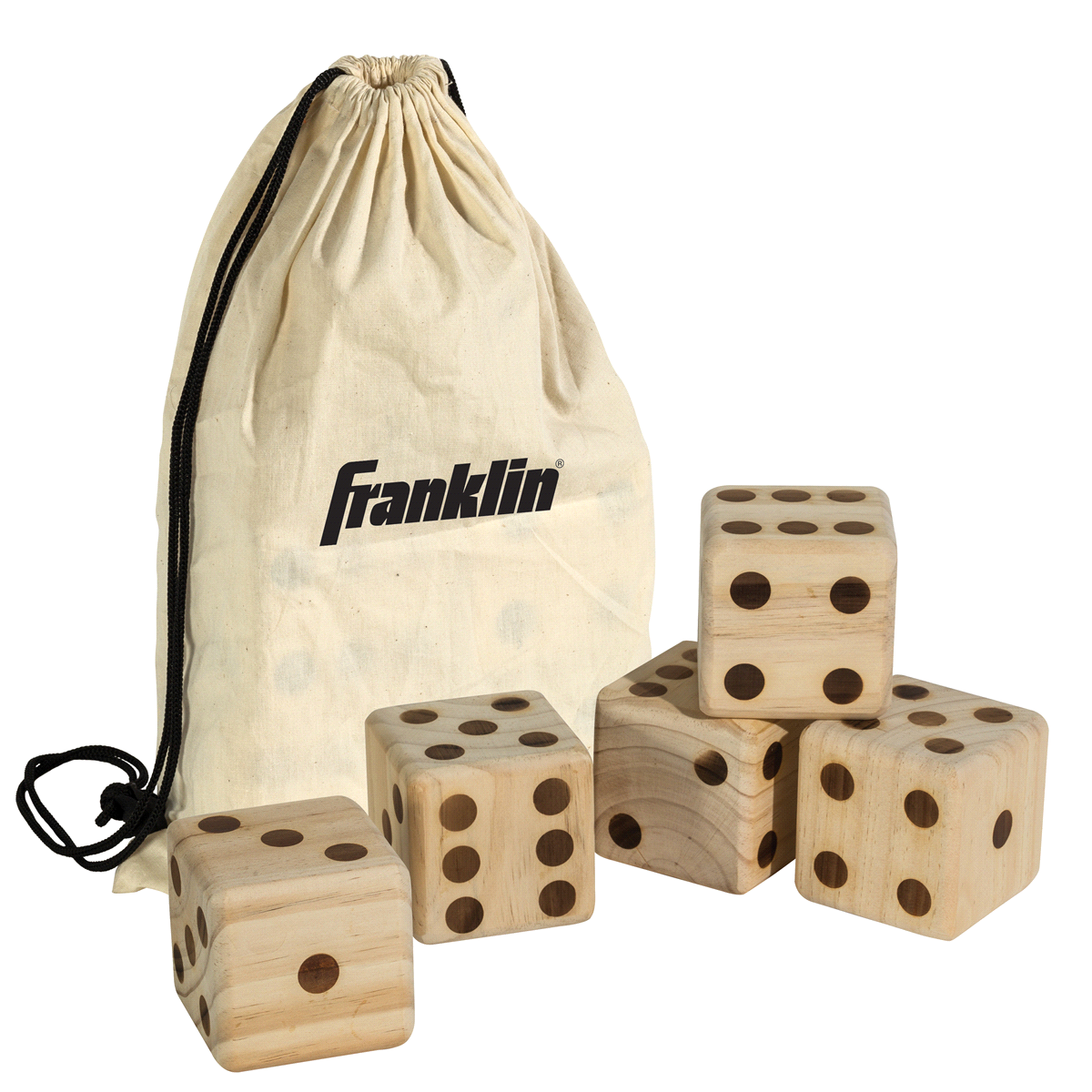 slide 1 of 1, Franklin Sports Giant Wooden Dice, 1 ct