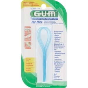 slide 1 of 1, G-U-M Gum Eez-Thru Floss Threaders, 25 ct