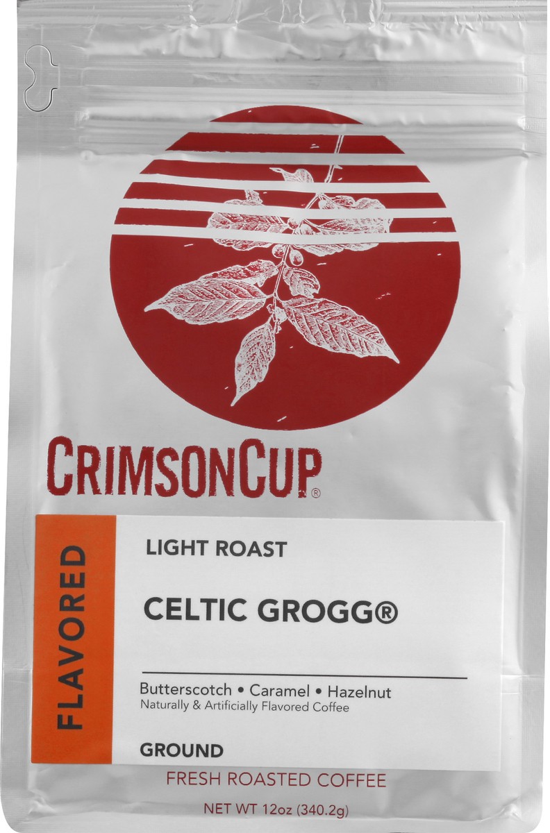 slide 7 of 9, Crimson Cup Coffee, Fresh Roasted, Light Roast, Ground, Celtic Grogg - 12 oz, 12 oz