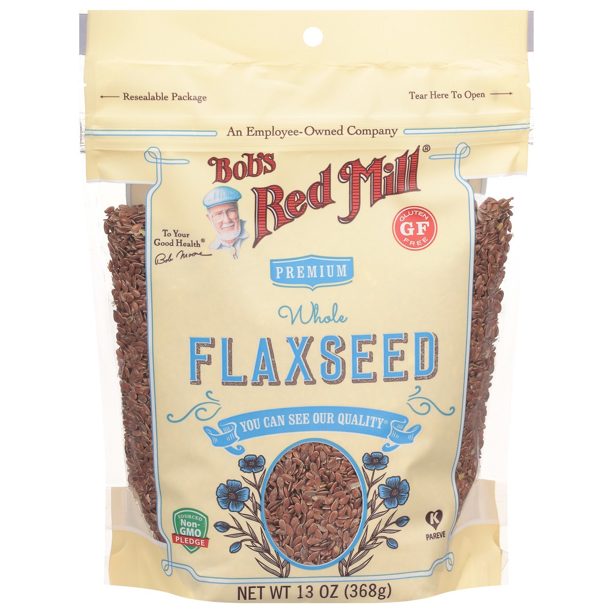 slide 1 of 1, Bob's Red Mill Flaxseeds, 13 oz