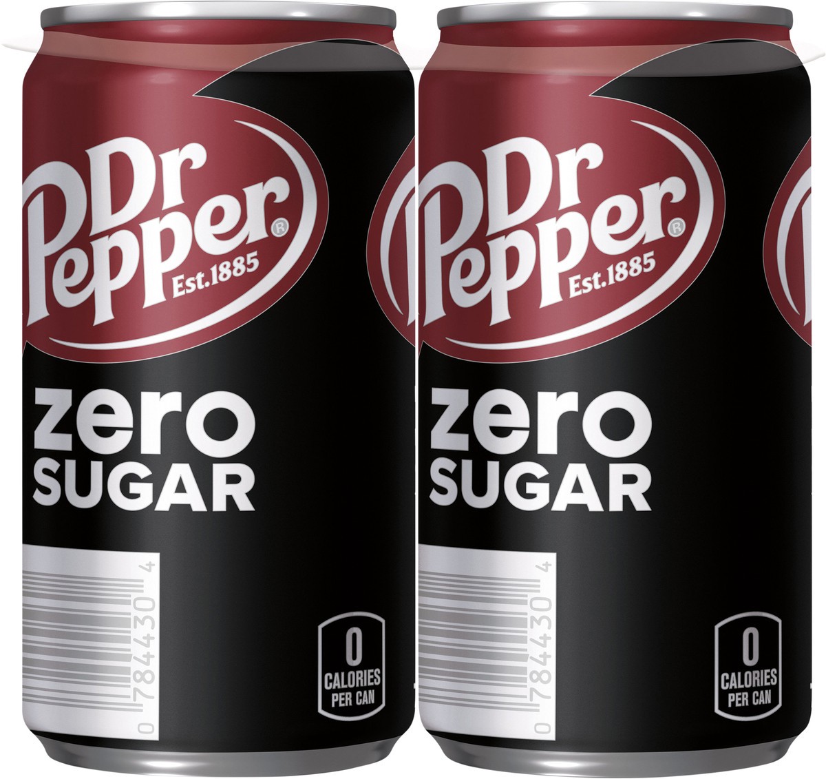 slide 4 of 13, Dr Pepper Zero Sugar Soda, 7.5 fl oz mini cans, 6 pack, 6 ct; 7.5 fl oz
