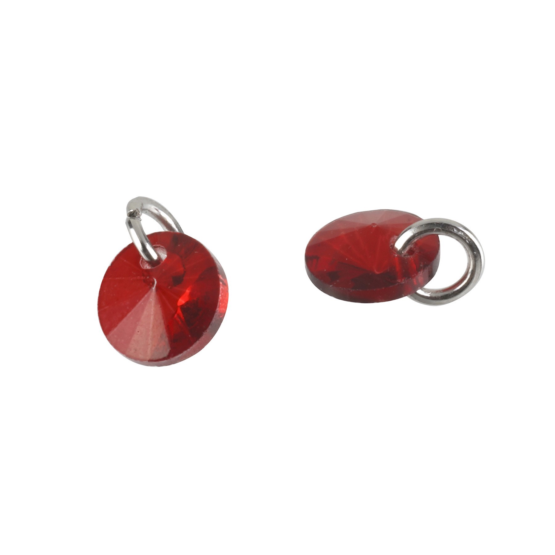 slide 3 of 3, Charmalong Multicolor Round Glass Charms By Bead Landing, 6 mm diameter