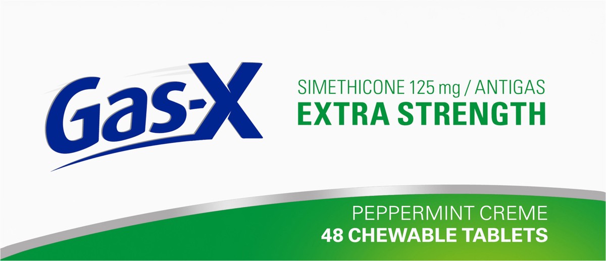 slide 9 of 9, Gas-X Peppermint Antacid Extra Strength Chewable, 48 ct