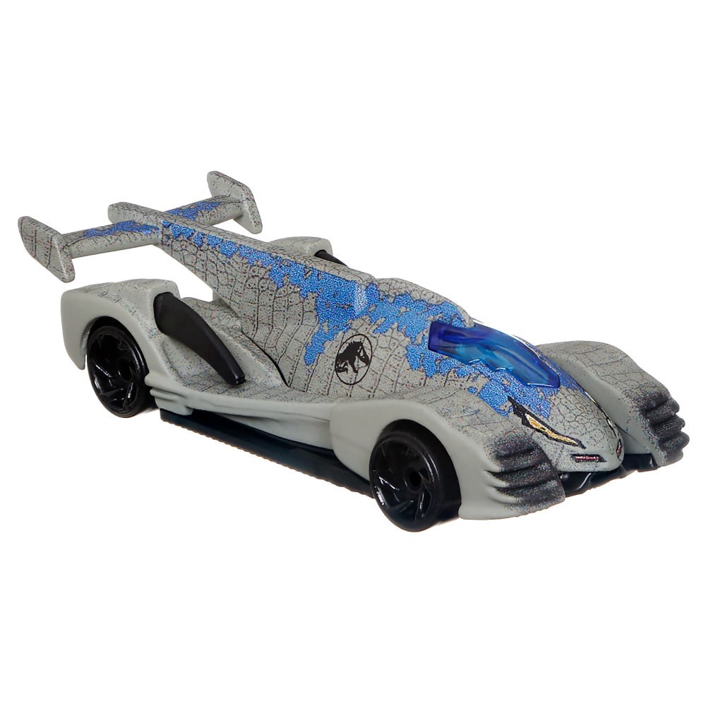 slide 3 of 4, Mattel Hot Wheels Jurassic World Character Cars - Velociraptor Blue, 1 ct