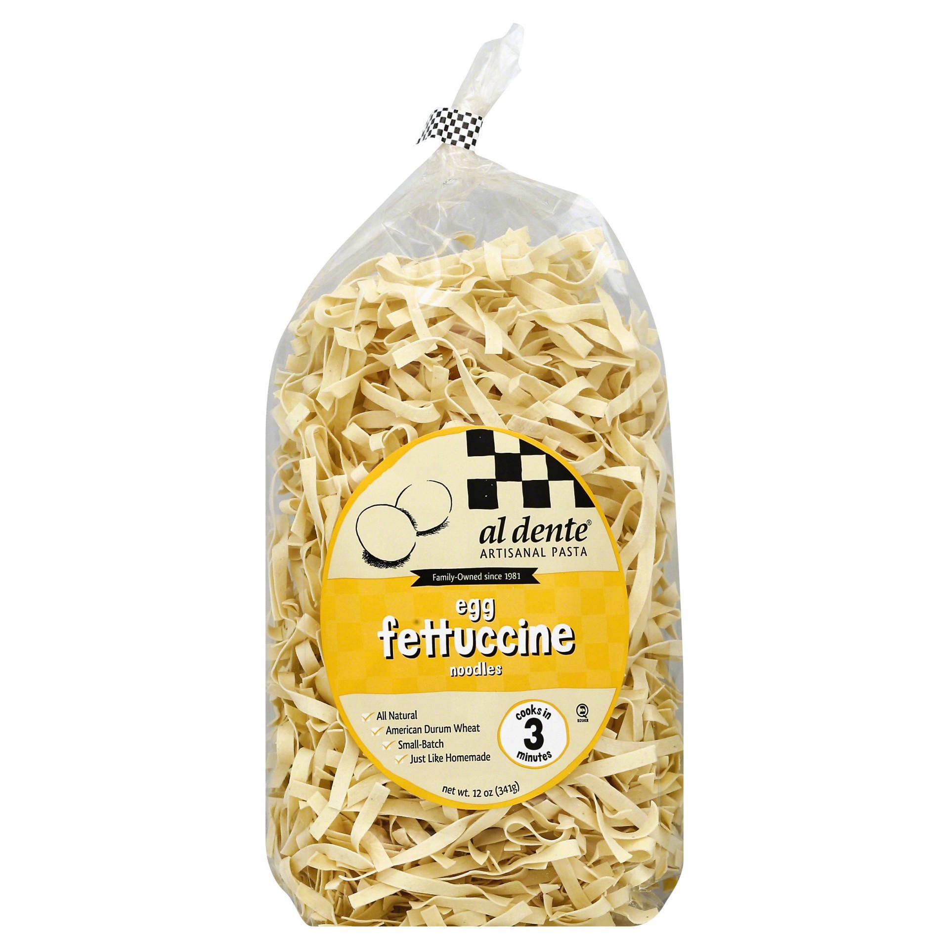 slide 1 of 2, Al Dente Egg Fettuccine, 12 oz