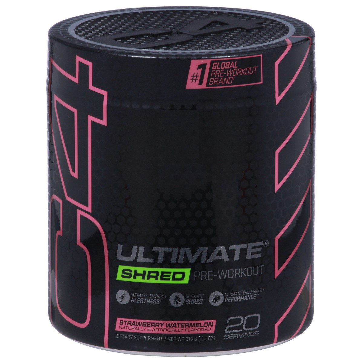 slide 1 of 1, C4 Sport Ultimate Shred Strawberry Watermelon Pre-Workout 11.1 oz, 11.10 ct