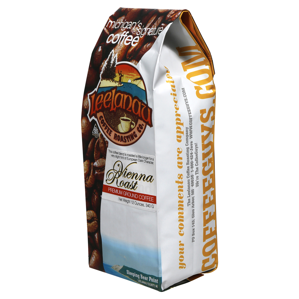 slide 2 of 5, Leenlanau Coffee Roasting Co. Premium Ground Coffee, Vienna Roast, 12 oz