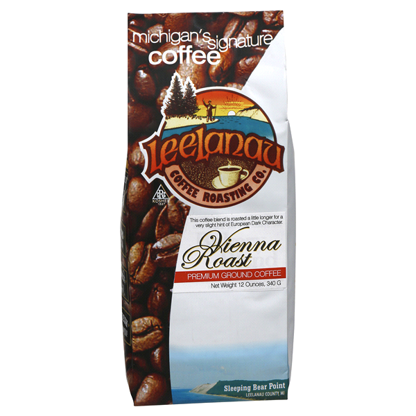 slide 1 of 5, Leenlanau Coffee Roasting Co. Premium Ground Coffee, Vienna Roast, 12 oz