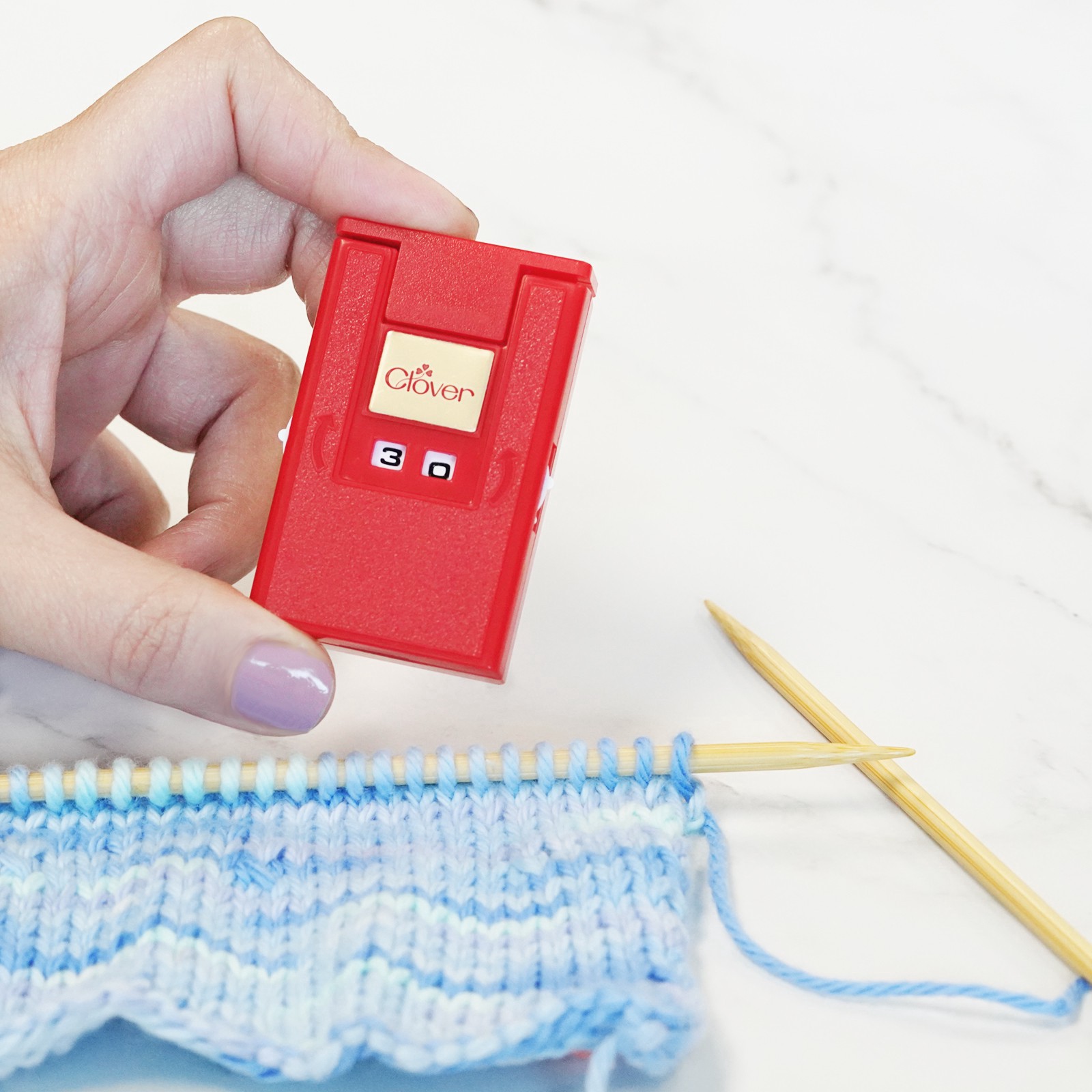 slide 4 of 4, Clover Knitting Counter, Kacha-Kacha, 1 ct