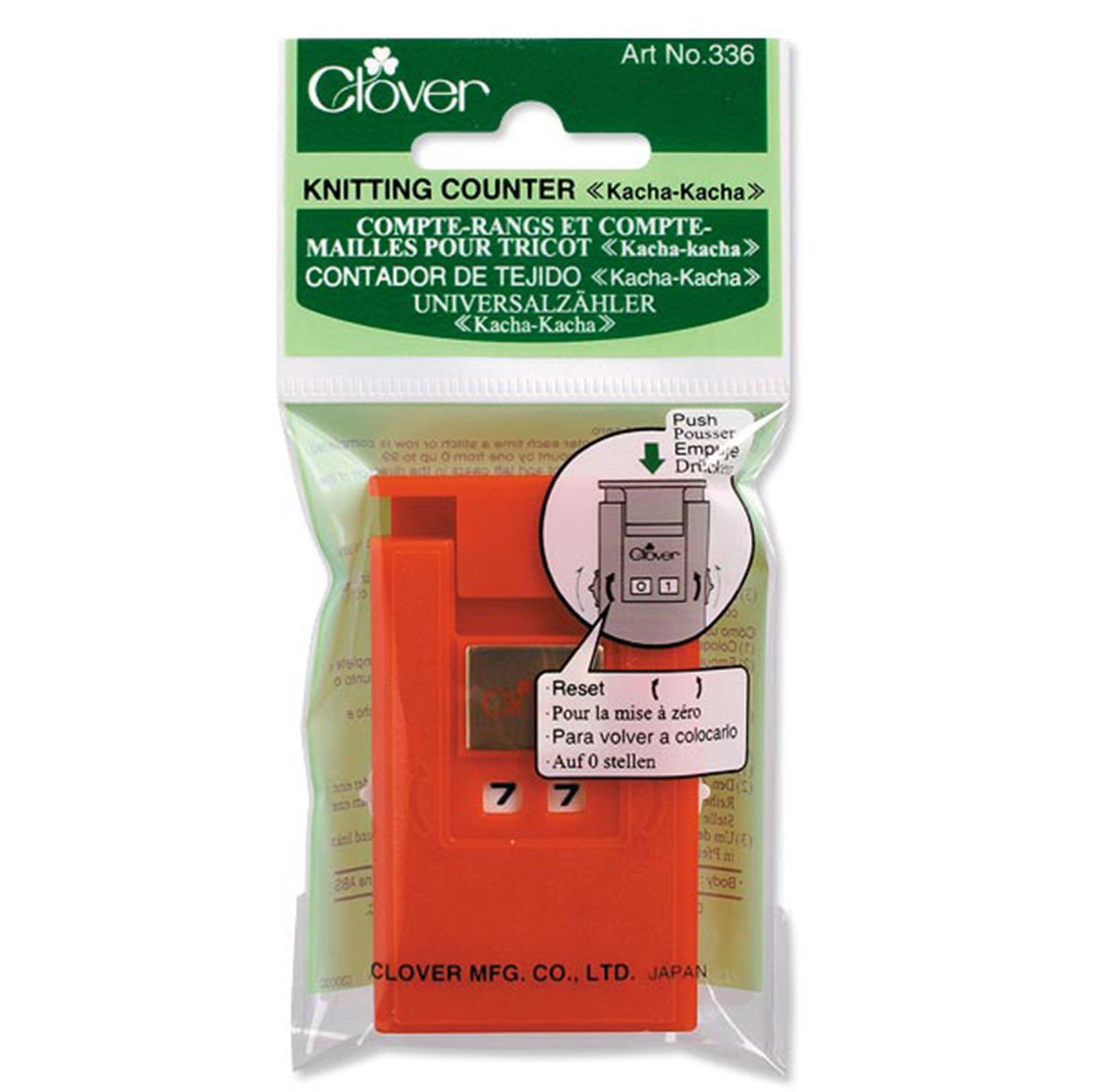slide 2 of 4, Clover Knitting Counter, Kacha-Kacha, 1 ct