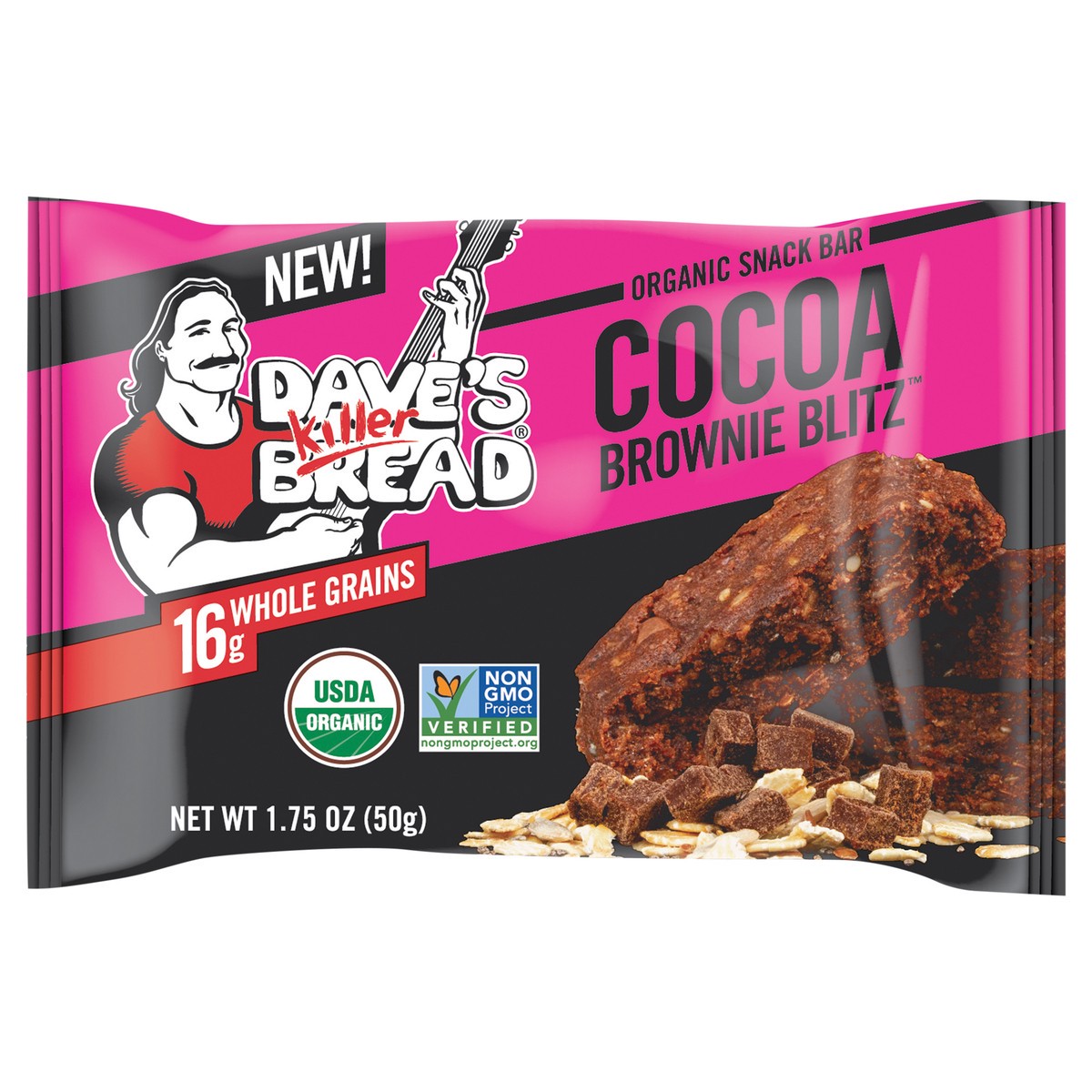 slide 9 of 9, Dave's Killer Bread Cocoa Brownie, 1.75 oz